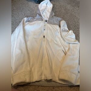 Super soft white fleece jacket